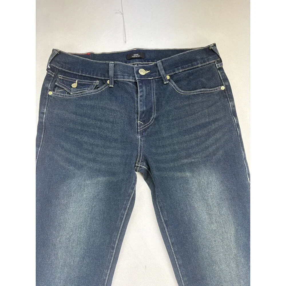 True Religion Men's Relaxed Fit Jeans Waist‎ 32 Dark Wash
